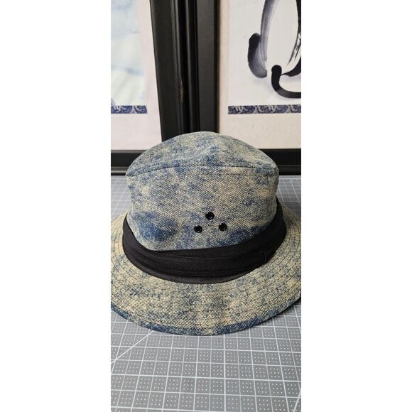VTG Triby hat with band decoration‎ breathable made in USA blue denim  Small main image 11
